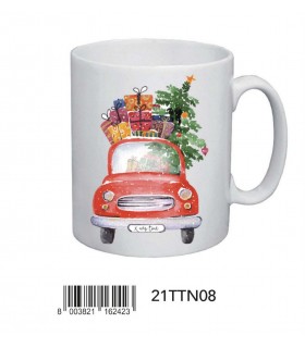 tazza in ceramica MARPIMAR ALBERI DI NATALE confezionato in scatola