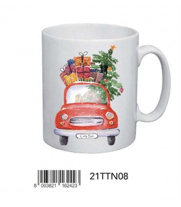 tazza in ceramica MARPIMAR ALBERI DI NATALE confezionato in scatola