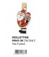 mollettine decorative di natale babbo rosso assortite conf. 9 pz.