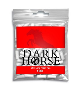 filtri dark horse slim 6mm lONG in bustine conf.  30 bustina da 100 filtri