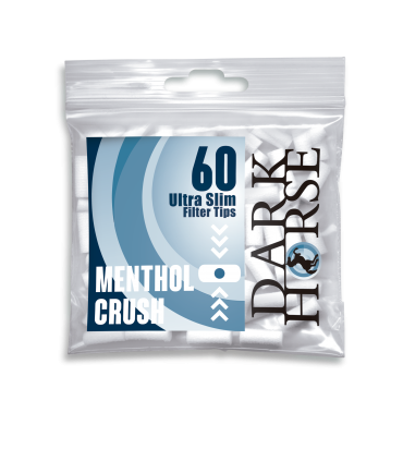 filtri dark horse slim Ultra Slim con capsula interna al mentolo in bustina conf. 16 bustina da 60 filtri