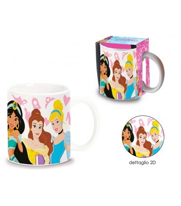 tazza grande in ceramica Principesse Disney confezionata in scatola da regalo