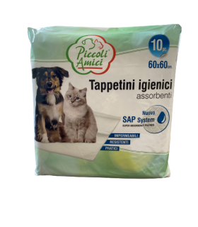 Tappetini igienici assorbenti per Animali piccoli amici Vitakraft mis. 60x90 cm conf. da 8 pz.