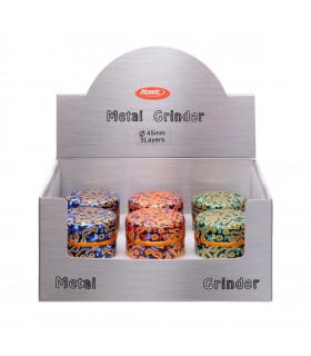 Grinder atomic taiko in ceramica 3 Parti Diam.45mm conf. 6 pz. assortitoc on 3 colori