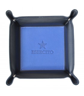 VUOTATASCHE IN SIMILPELLE FONDO BLU LOGO STELLA ESERCITO ITALIANO