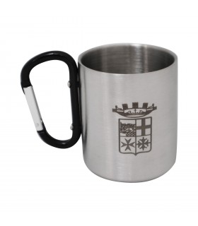 TAZZA IN ACCIAIO CON MANICO CON MOSCHETTONE MARINA MILITARE