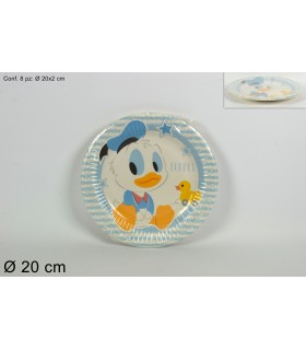 piatti di carta mickey diam.20 cm conf. 8 pz.