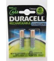 PILE DURACELL MINISTILO RICARICABILI 2 PZ. 900 MAH