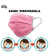 Mascherine Chirurgiche Protettive GDA COLORE rosa Tipo II Monouso conf. 50 pz. (imballate in blister da 10 pz.)