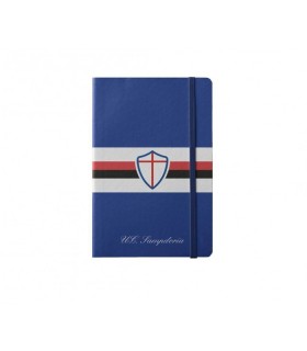 Nootebook A6 con Elastico U.C. SamPdoria disponibile in 2 colori Bianco e Blu
