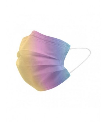Mascherine Chirurgiche Protettive COLORE rainbow Tipo II Monouso conf. 50 pz. (imballate in blister da 10 pz.)