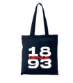 shopper blu con manici e scritta 1983 f.c.genoa mis.48x38 cm