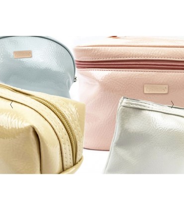 Beauty Case Donna COLORE PASTELLO Le Kikke Dim.22x15 cm Disponibile in 3 colori