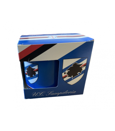 SALVADANAIO IN CERAMICA U.C. SAMPDORIA confezionato in  scatola da regalo