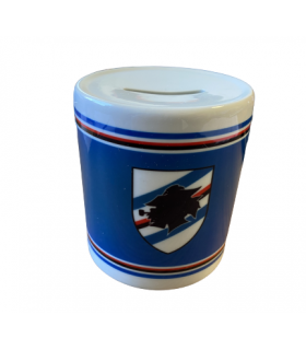 SALVADANAIO IN CERAMICA U.C. SAMPDORIA confezionato in  scatola da regalo