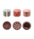 Grinder ATOMIC in Legno 3 Parti diam.50 mm Expo 6 pz. FANTASIE ASSORTITE