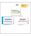 Biglietto Cromo buon compleanno lettering con glitter conf. 12 pz.