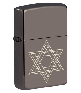 Zippo 60001857 Black Ice – Accendino In Ottone Con Finitura Ghiaccio Nero, Made In USA