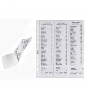 Buste a foratura scontrini fiscali Favorit 4 tasche conf. 10 pz.