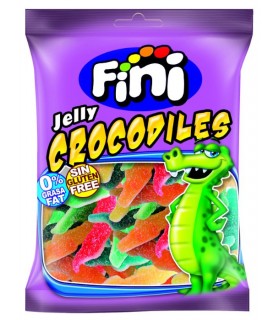 FINI COCCODRILLI COLORATI ZUCCHERATI BUSTINA DA 90 GR.