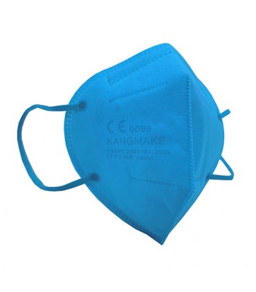 Mascherina Autofiltrante FFP2 CE 2841 colore azzurro conf. 10pz (blisterate singolarmente)