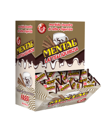 MENTAL LATTE&LIQUIRIZIA SFUSE MANGIATOIA  DA 650 G (CIRCA 234 PZ. )