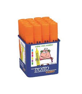 Evidenziatore Tratto Video colore arancio conf. da 20 pz.
