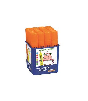 Evidenziatore Tratto Video colore arancio conf. da 20 pz.