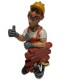 Caricature Mestieri IN RESINA  "Muratore con cazuola" H. 16 cm