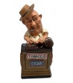Caricatura Mestieri IN RESINA  "Il Tabaccaio" H.16 cm