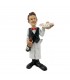 Caricatura Mestieri IN RESINA  "IL CAMERIERE" H.18 cm