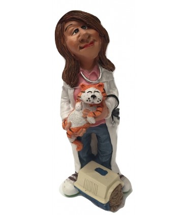 Caricature Mestieri "Il Prete" H. 15 cm