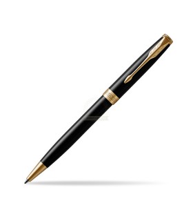 Penna PARKER a Sfera MOD.SONNET MATTE BLACK IN ACCIAIO con finiture dorate CONFEZIONATA IN ELEGANTE ASTUCCIO