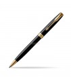 Penna PARKER a Sfera MOD.SONNET MATTE BLACK IN ACCIAIO con finiture dorate CONFEZIONATA IN ELEGANTE ASTUCCIO