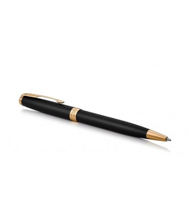 Penna PARKER a Sfera MOD.SONNET MATTE BLACK IN ACCIAIO con finiture dorate CONFEZIONATA IN ELEGANTE ASTUCCIO