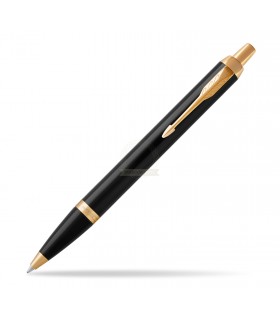 Penna PARKER a Sfera MOD.IM BLACK GT IN ACCIAIO con finiture dorate CONFEZIONATA IN ELEGANTE ASTUCCIO