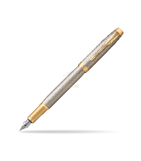 Penna PARKER STILOGRAFICA MOD.IM PREMIUM WARM GREY IN ACCIAIO CONFEZIONATA IN ELEGANTE ASTUCCIO