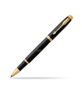 Penna PARKER ROLLER MOD.IM BLACK GT IN ACCIAIO con finiture dorate CONFEZIONATA IN ELEGANTE ASTUCCIO