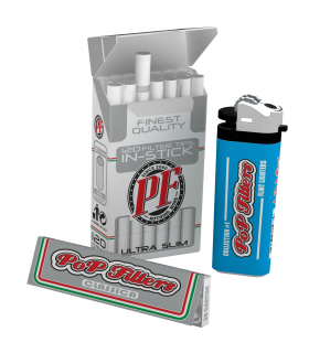 Confezionato POP FILTERS KIT 3 pz. SILVER CARTONE DA 75 astucci