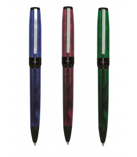 PENNA A SFERA IN RESINA MOD. APOLLO NIJI COMPLETA DI ASTUCCIO REGALO DISPONIBILE IN 3 COLORI