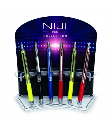 PENNA NIJI MULTIFUNZIONI "4 IN 1" IN METALLO LACCATO COMPLETA DI ASTUCCIO REGALO