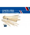 Set Scuola u.c. sampdoria in legno con matite righello e temperino