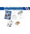 MINI ALBUM DA COLORARE + MATITE COLORATE IN LEGNO E STICKERS U.S. SAMPDORIA