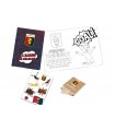 MINI ALBUM DA COLORARE + MATITE COLORATE IN LEGNO E STICKERS F.C. GENOA