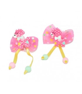 Fermagli Clic Clac BAMBINA a Becco Le Kikke FANTASIA GIRAFFA Conf. 12 pz. assortiti come da foto