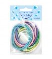 Elastici per Capelli Le Kikke Diam.4.5 cm Blister 12pz. colore PASTELLO conf. 12 blister