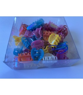 Pinza Capelli Le Kikke l.2 cm colorI FORTI ASSORTITI conf. 48 pz.