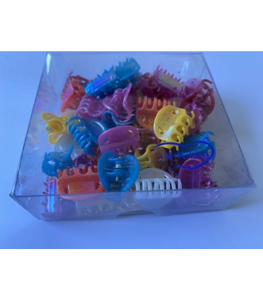 Pinza Capelli Le Kikke l.2 cm colorI FORTI ASSORTITI conf. 48 pz.