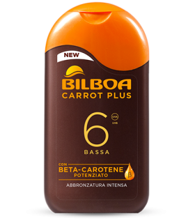 LATTE SOLARE BILBOA CARROT PLUS 200ml FP 6 +