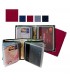 PORTAFOGLIO/PORTACARTE DI CREDITO IN PVC EFFETTO VELLUTO CLASSICO EXPO DA  12 COLORI ASSORTITI